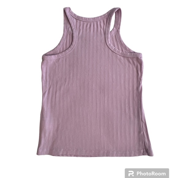 Girls Cat & Jack Light Purple Ribbed Tank Top sz 7/8 - Picture 2 of 6